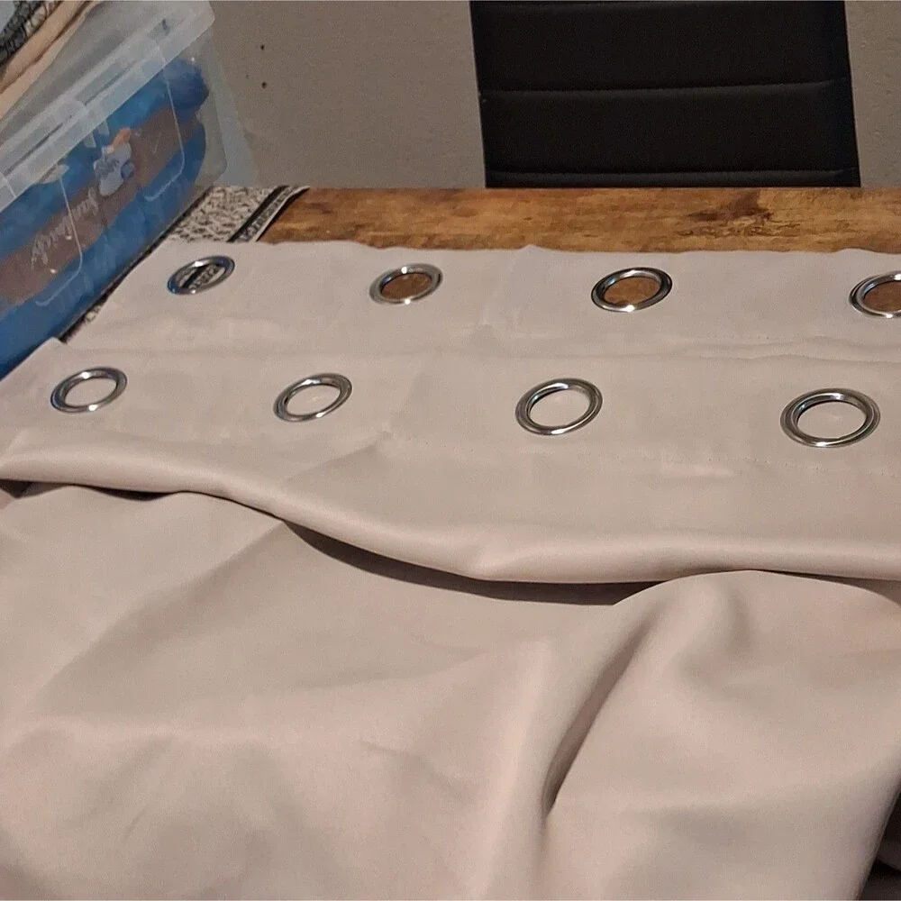 NICETOWN Natural Room Darkening Curtains for Kitchen 42